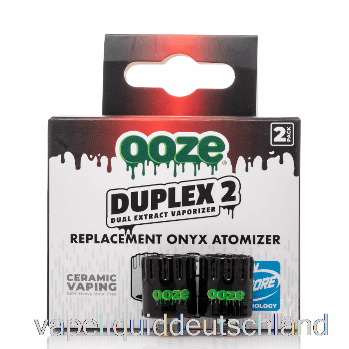 Ooze Duplex 2 Ersatz-Onyx-Zerstäuber, Keramik-Vape-Flüssigkeit